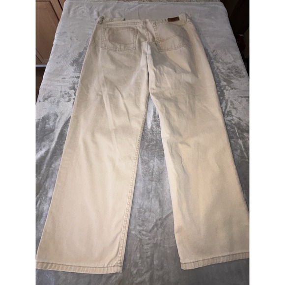 L.L. Bean 100% Cotton Men's‎ 1912 Tan Jeans 40x32 Classic Denim  Tan Jeans - Picture 9 of 12
